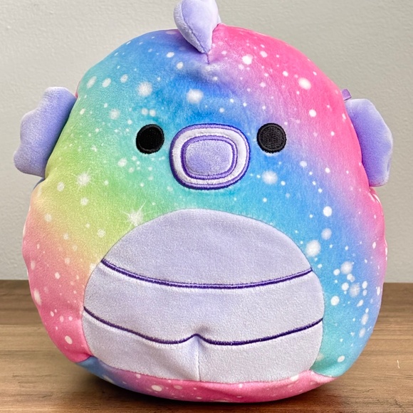 SQUISHMALLOWS Plush EMERALD the GALAXY SEAHORSE Rainbow Stuffed Animal 2023 7.5" - Picture 1 of 10